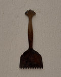 Japanese brass tea ceremony ash rake