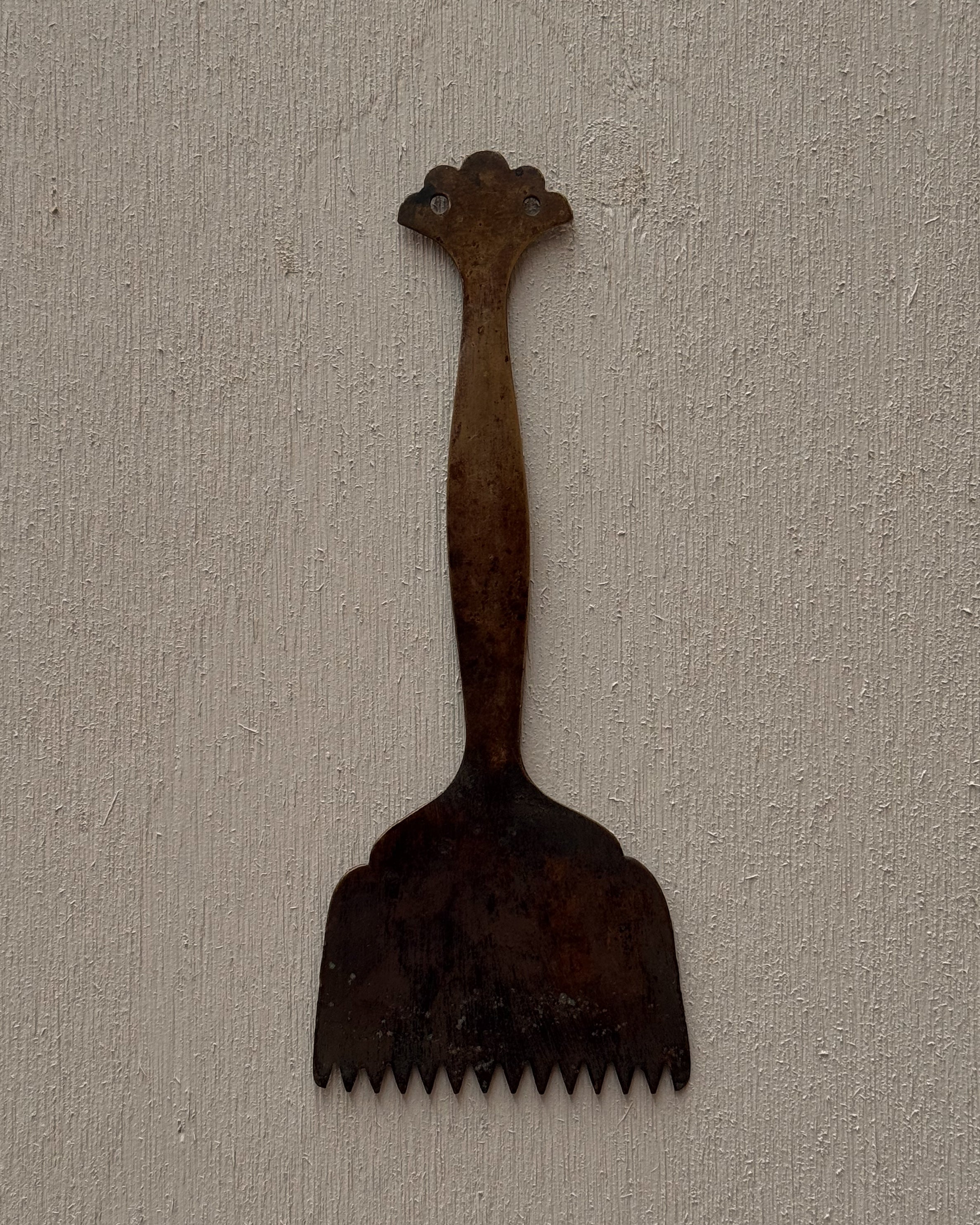 Japanese brass tea ceremony ash rake