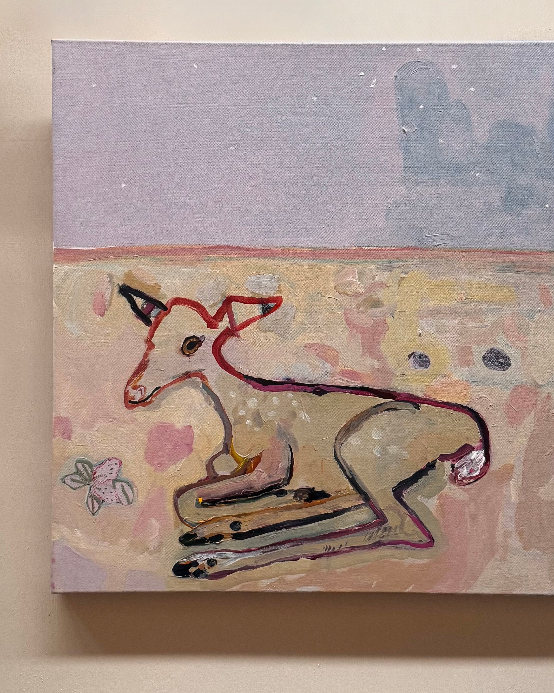Strawberry Fawn by Helen Minogue, acrylic on canvas