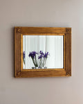 Gold painted wooden mirror