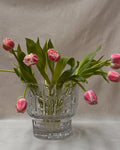 Crystal footed vase