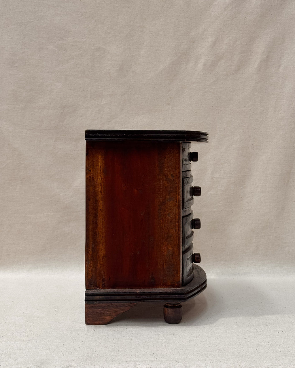 Four drawer timber apprentice chest